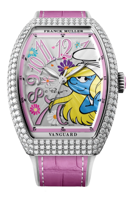 Franck Muller Vanguard Smurfette Flowers Replica Watch V 32 SC AT FO D SMURFETTE FLOWER (RS) Franck Muller Vanguard Smurfette Flowers Replica Watch V 32 SC AT FO D SMURFETTE FLOWER (RS)